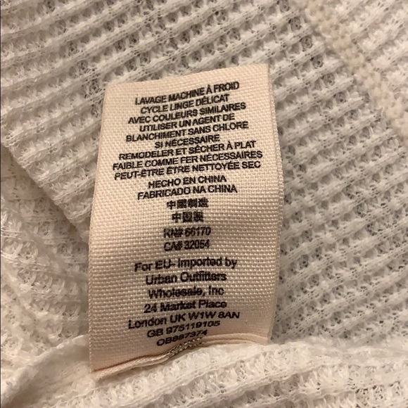 Free People Creme 3 Button Knit Henley Shirt - Picture 11 of 11